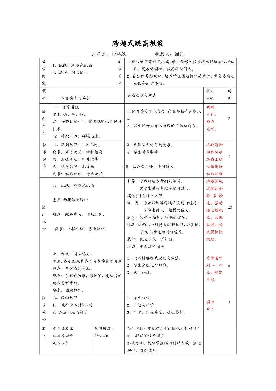 高效课堂：跨越式跳高_第2页