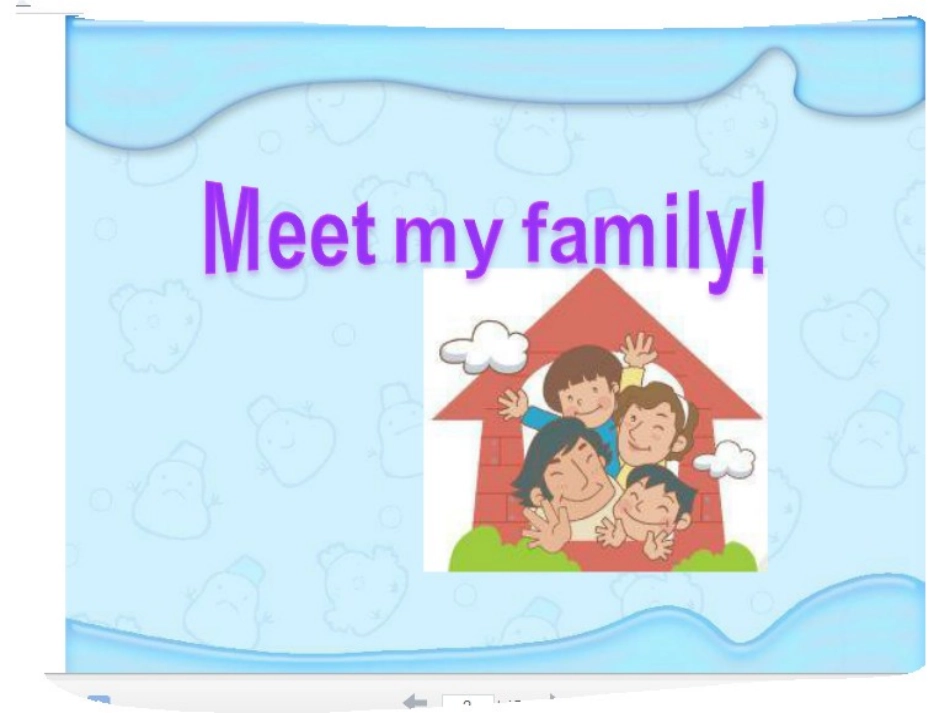 2014pep四年级上册Unit6Meetmyfamily全课教学课件_第1页