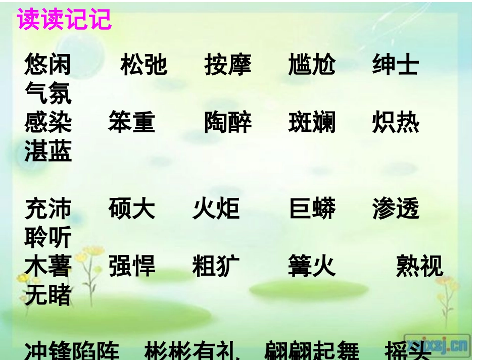 小学语文五年级下册回顾拓展八_第3页