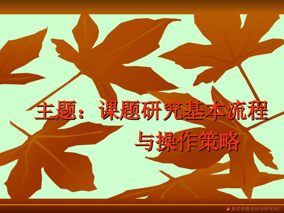 课题研究基本流程与操作策略_第2页