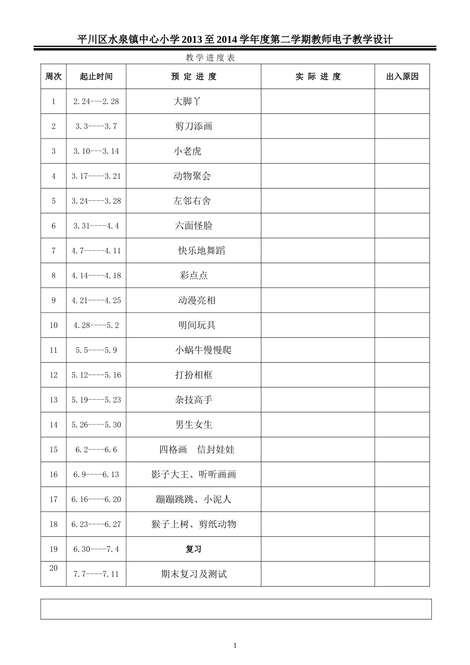 电子备课教案模板2013124_第1页