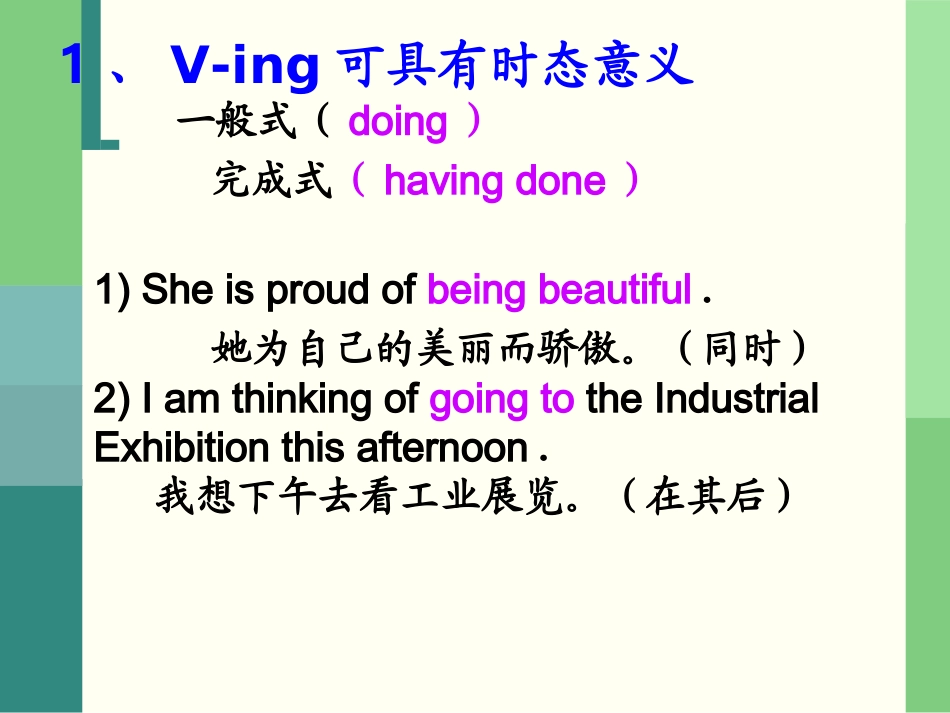 人教版选修7unit3_v-ing语法课件_第3页