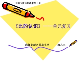 《比的认识》单元复习