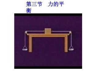 物理八年级全册沪科版《力的平衡》（共18张PPT）