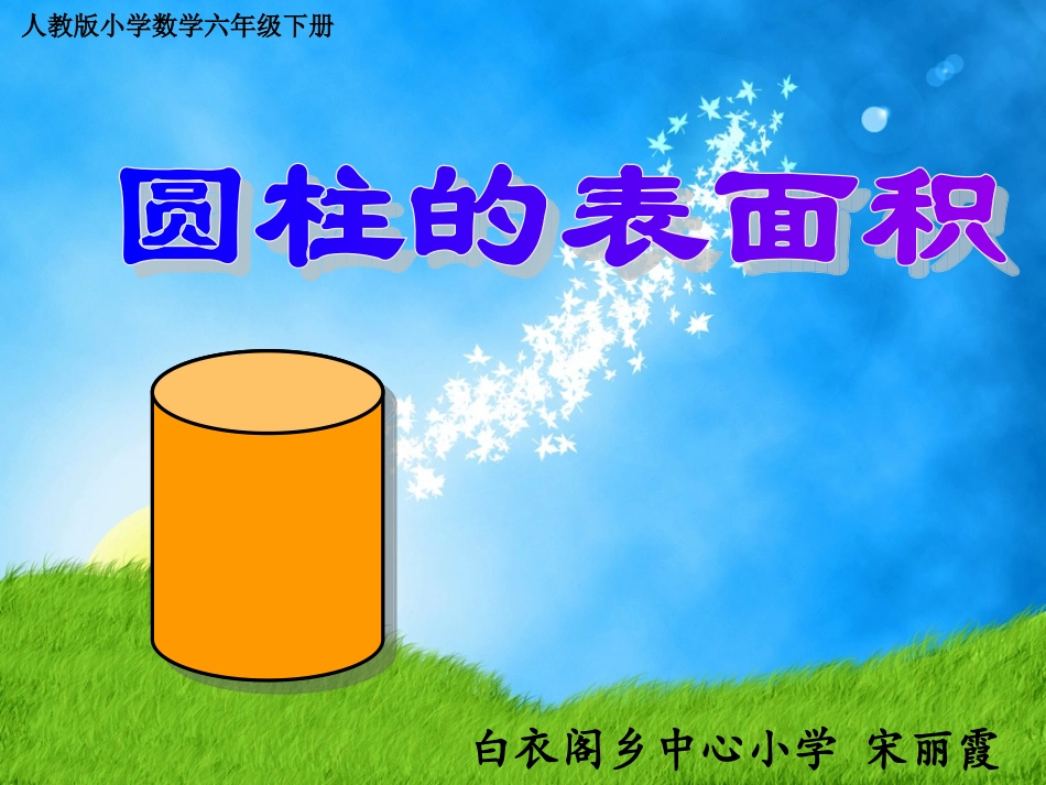 圆柱表面积[1]使用课件_第1页