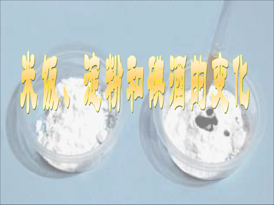 教科版小学科学六年级下册第二单元《米饭、淀粉和碘酒的变化》课件_第1页