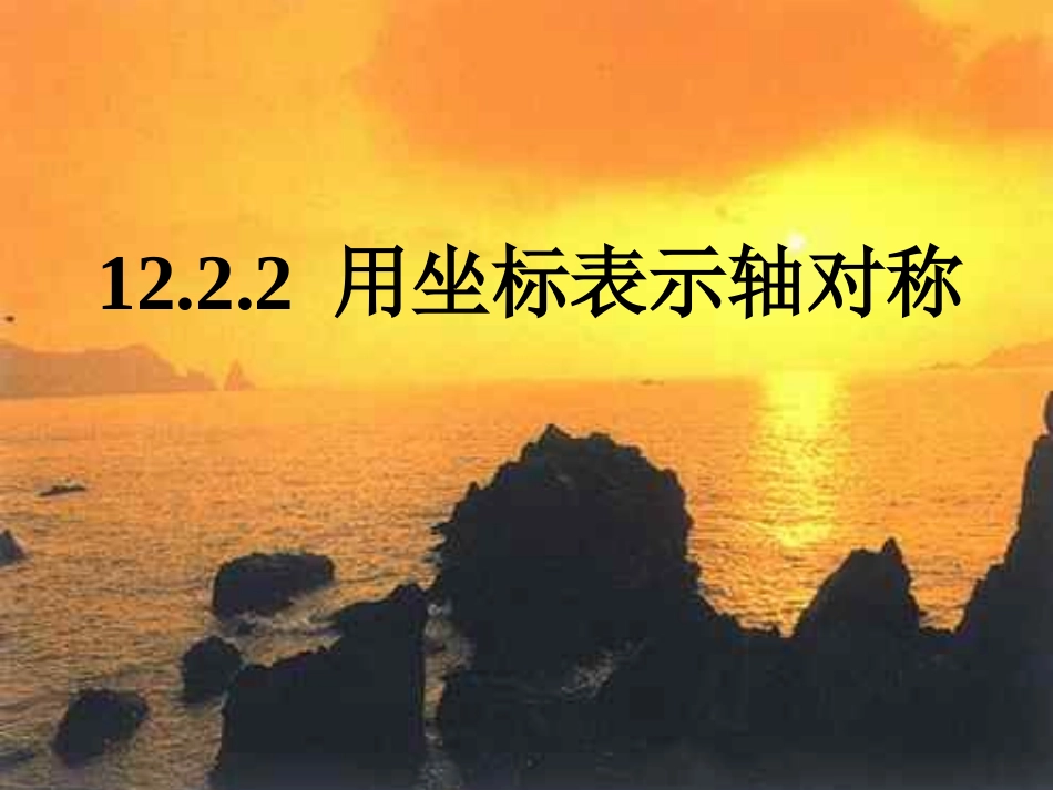 用坐标表示轴对称课件_第1页