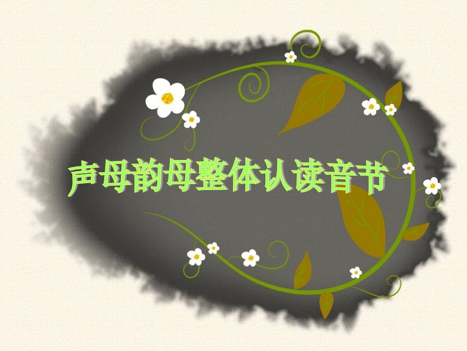 声母韵母整体认读音节表(免费_优秀课件)_第1页