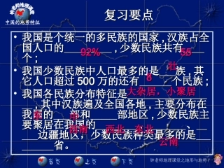 中国的地势特征