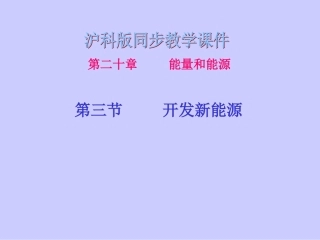 初中物理沪科版九年级课件203
