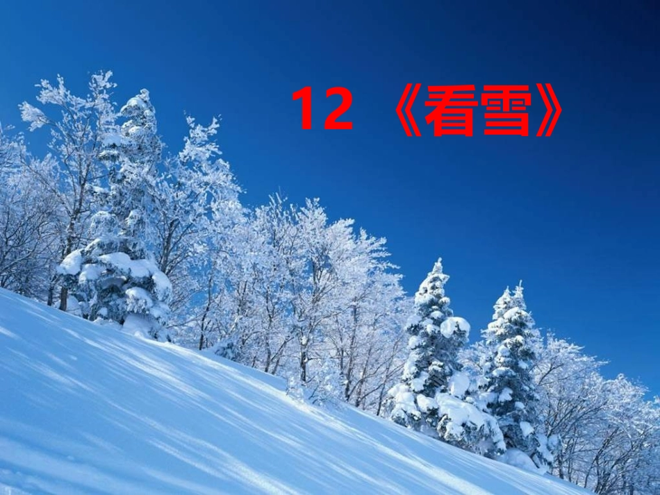 小学二年级语文上册12_看雪_第2页