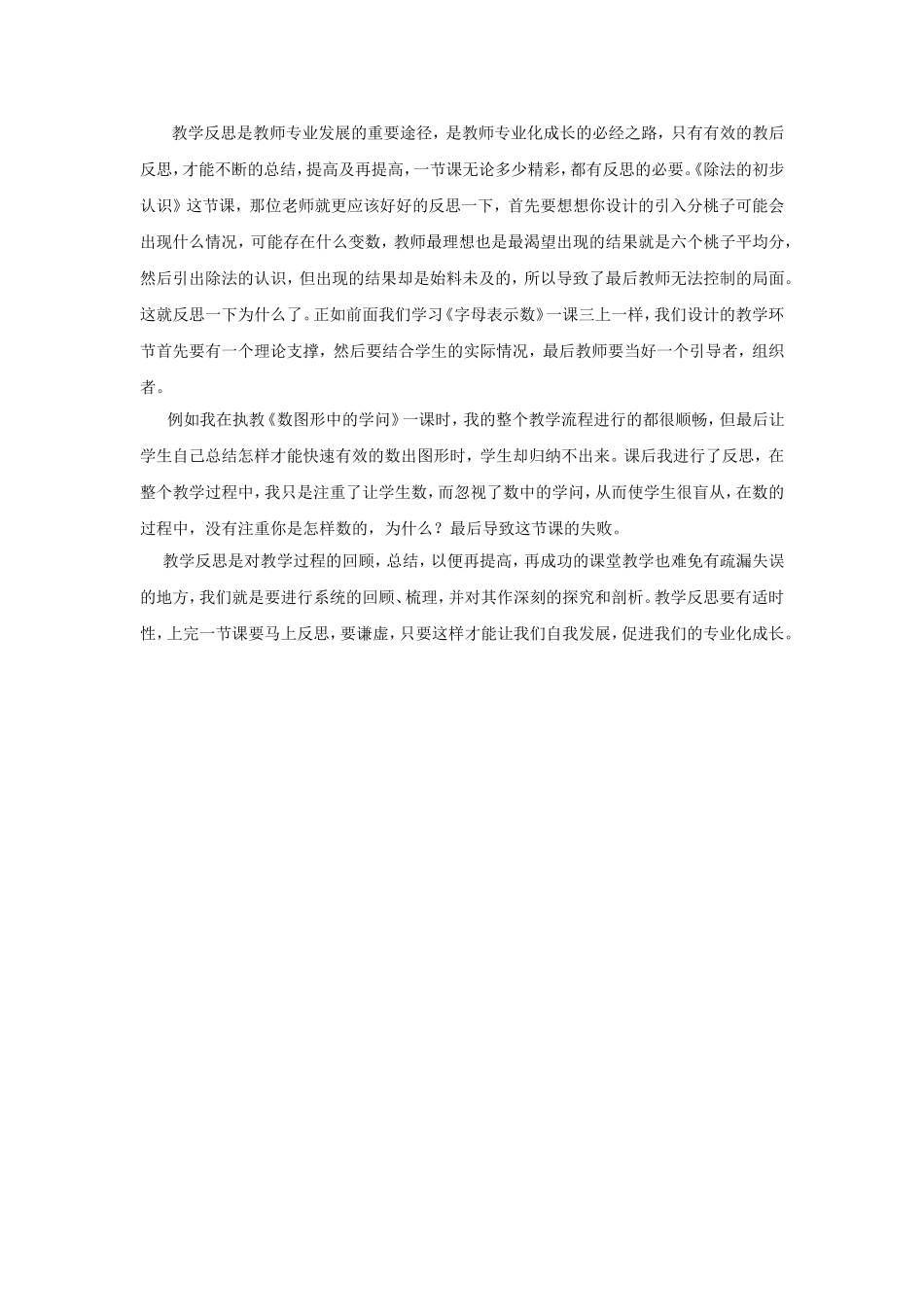 教学反思是教师专业发展的重要途径_第1页