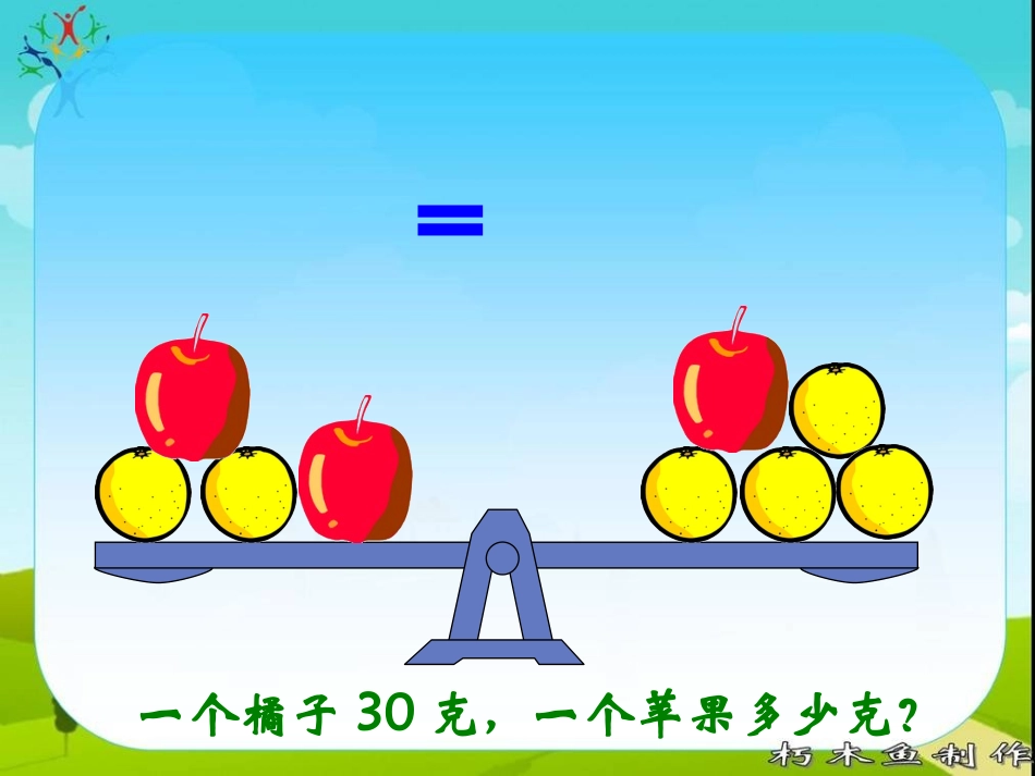 人教版小学三年级下册数学广角(2)--等量代换_第1页