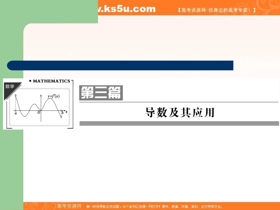 导数及其应用第1讲变化率与导数、导数的运算_第1页