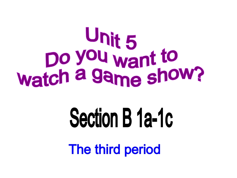 人教版八年级英语上Unit5SectionB(1a-1c)_第2页