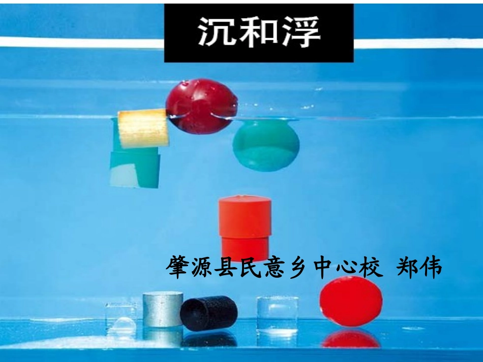 五下《沉和浮》单元复习_第1页