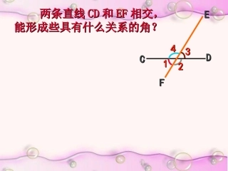 同位角、内错角、同旁内角课件2