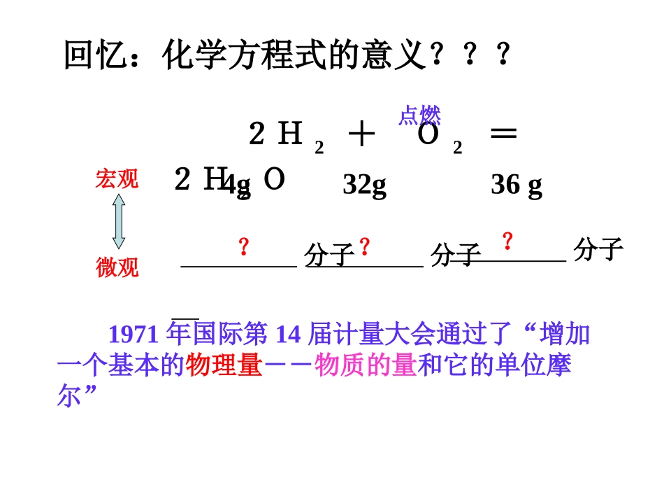 高中化学必修一：物质的量及摩尔_第2页