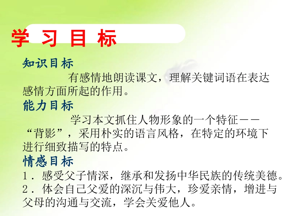 坡头初中刘妍《背影》_第3页