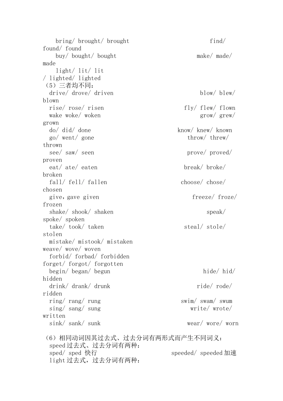 巧记不规则动词 (2)_第2页