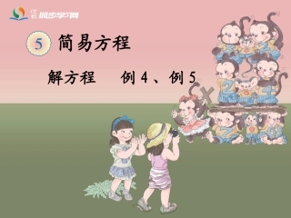 《解方程（例4、例5）5(9)