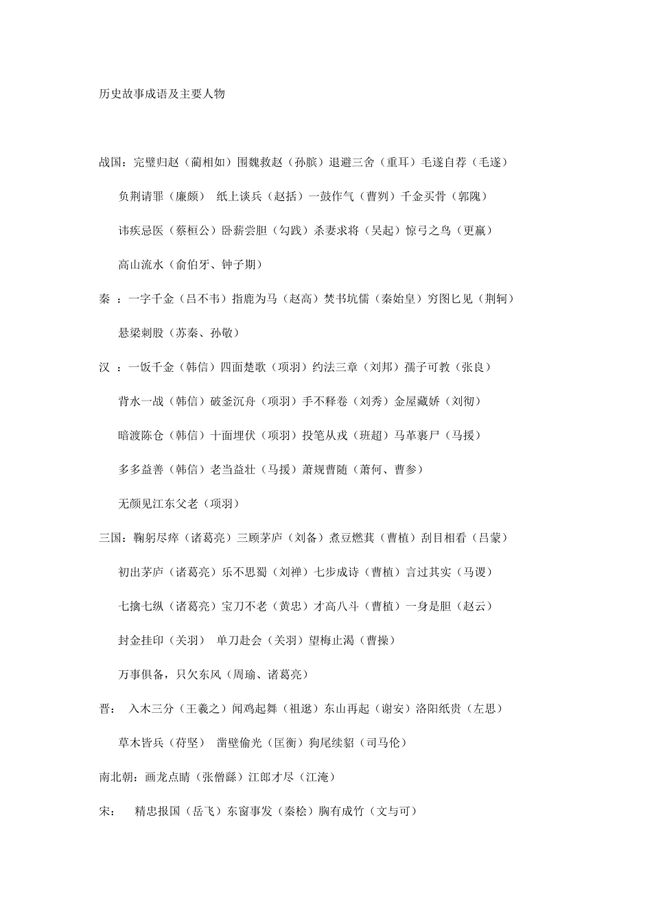 历史故事成语及主要人物_第1页