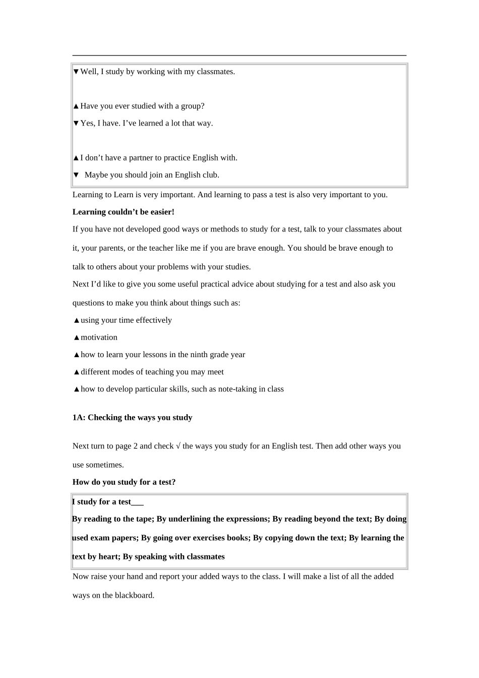 七年级Unit1教案_第2页