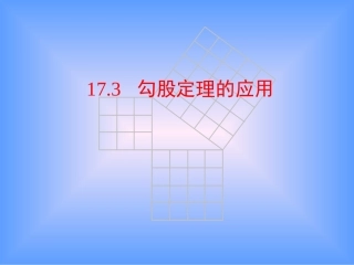 173勾股定理的应用1