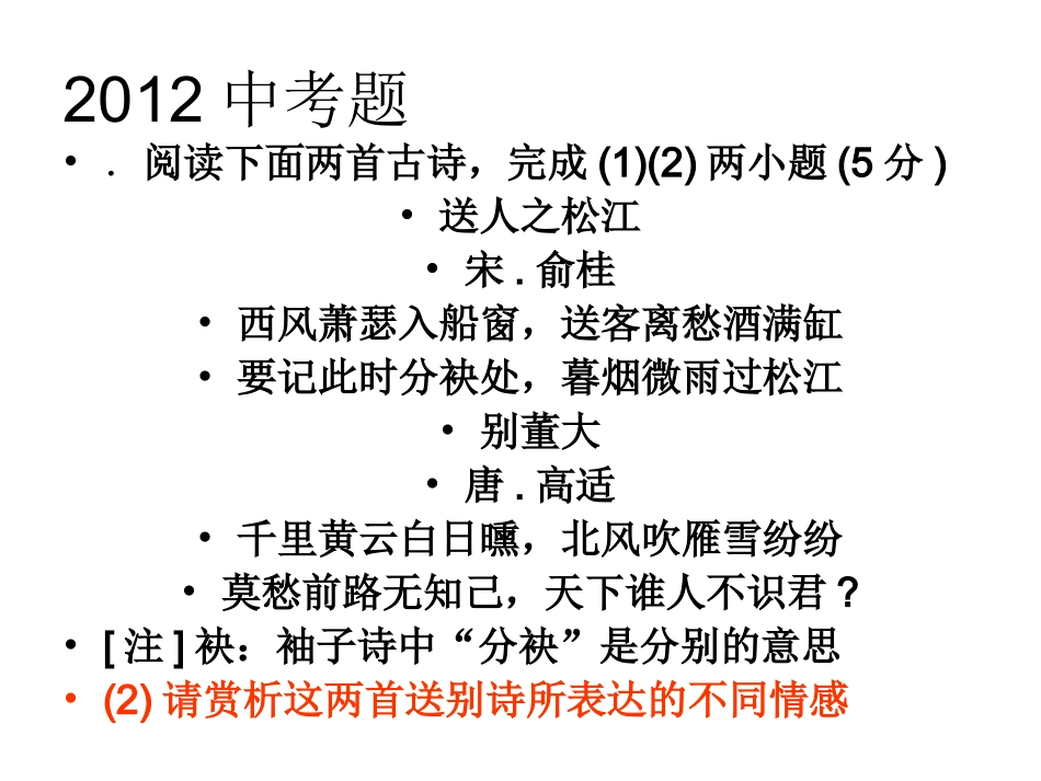 中考语文复习课件：古诗鉴赏_第3页