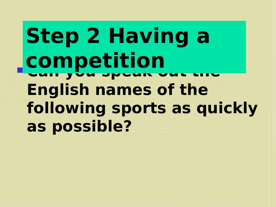 新课标高一英语必修二课件Unit2_The_Olympic_Games_warming_up_第3页