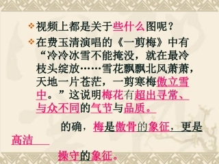 《墨梅图题诗》PPT