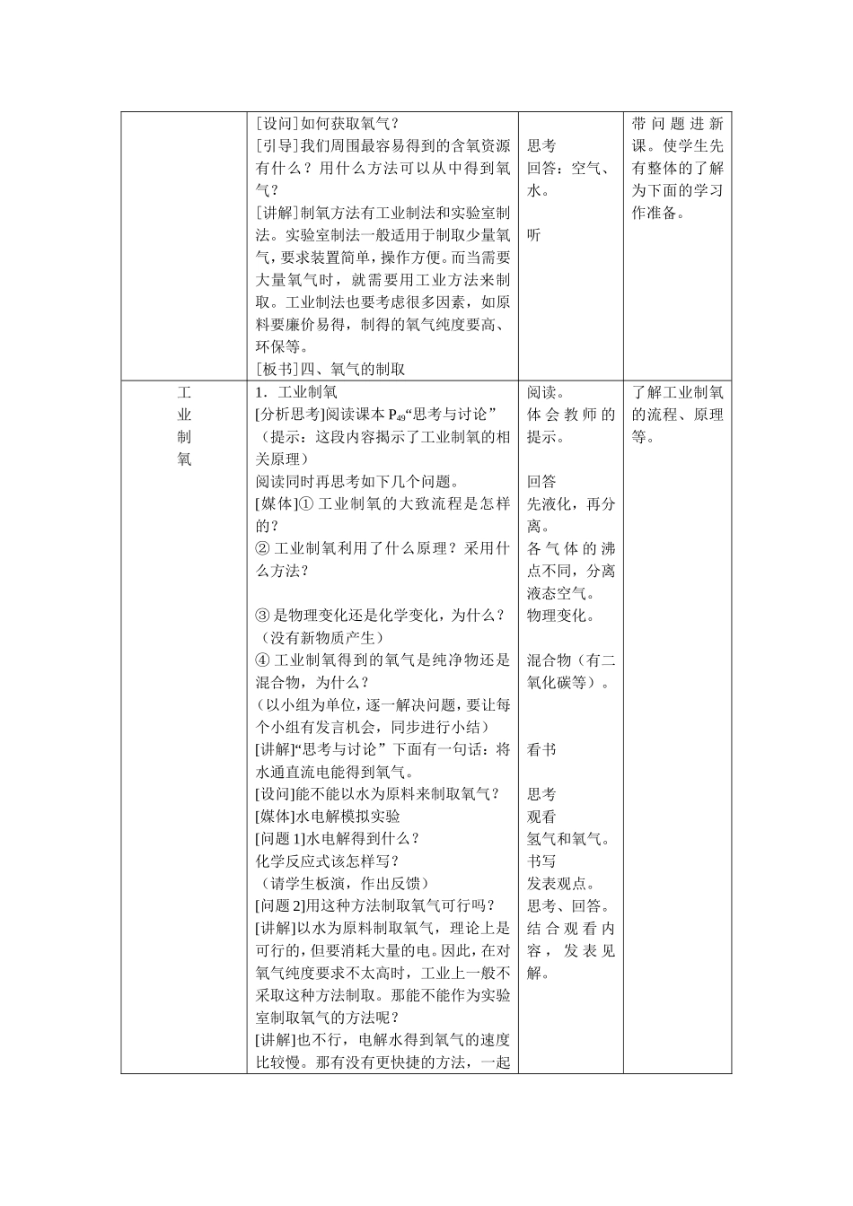 《怎样得到氧气》教案_第2页