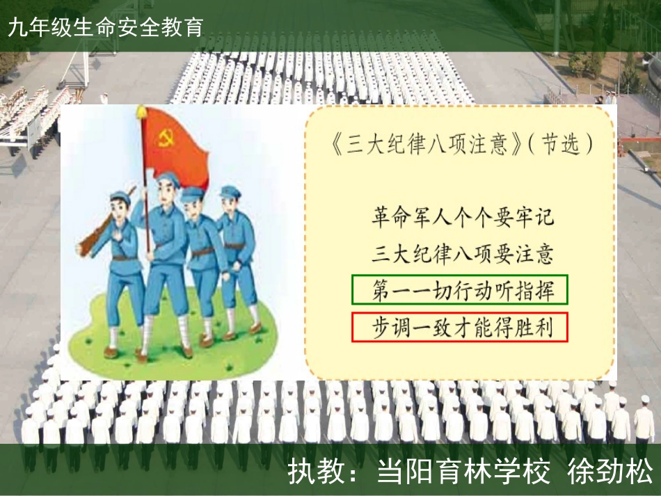 九年级9《集体行动听指挥》课件_第2页