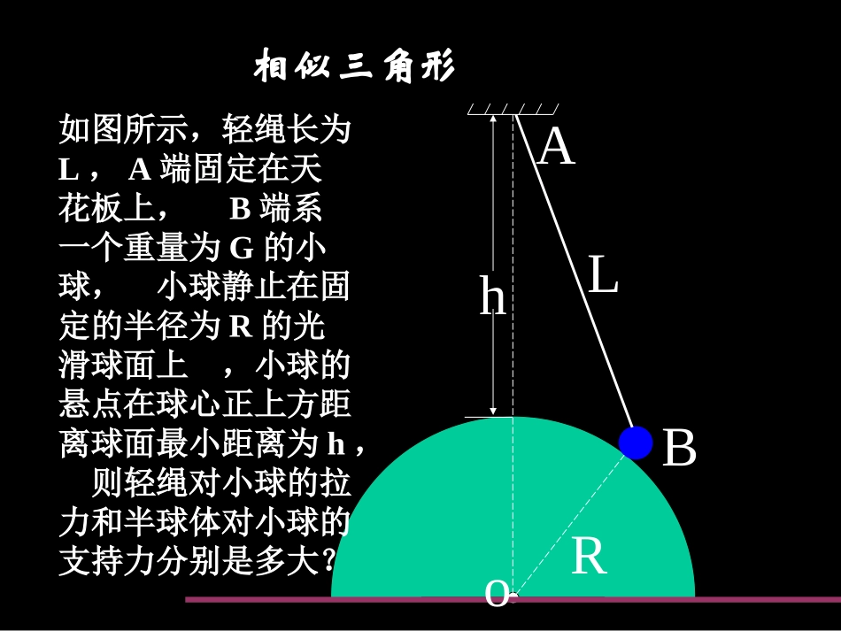 高中物理力学——共点力平衡、相似三角形_第3页