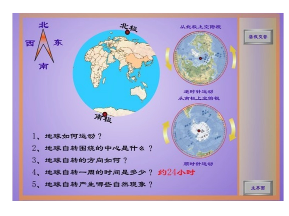 地球的运动Flash动画演示hhhhh_第3页