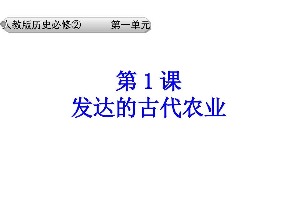 发达的古代农业 (2)_第1页