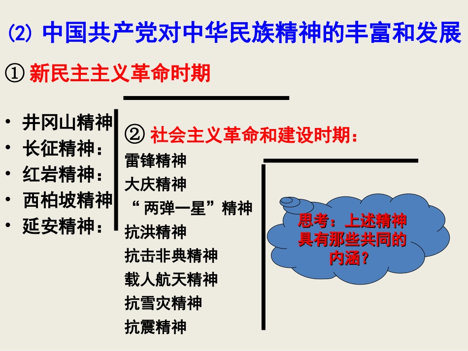 《弘扬中华民族精神》课件8（17张PPT）（人教版必修3）_第3页