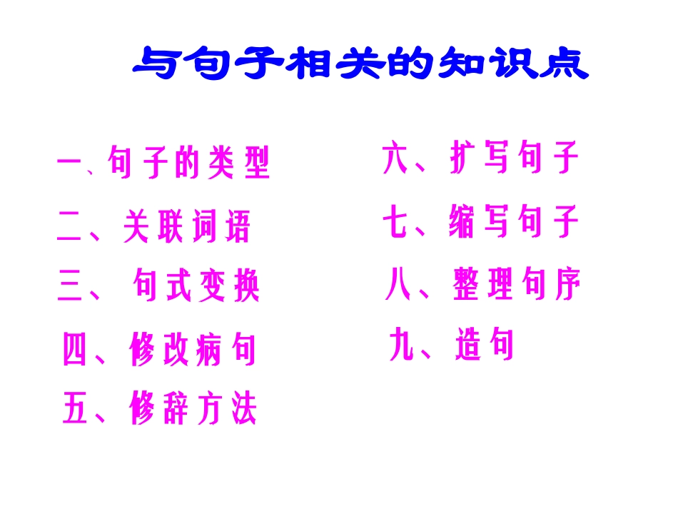 六年级语文下册《句子复习》PPT课件(苏教版)_第2页