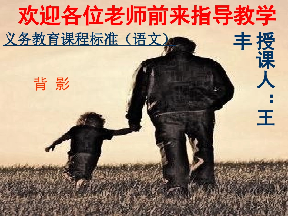 背影王丰优质课课件_第1页