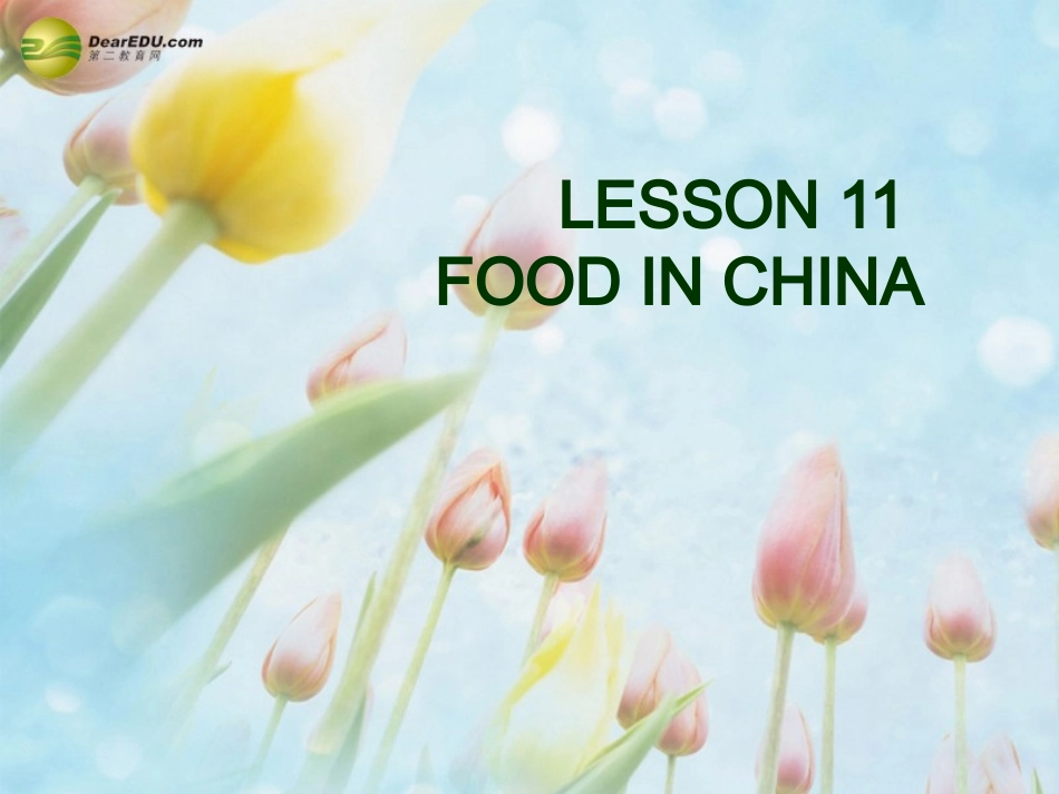 2013-2014学年七年级英语下册lesson11FoodinChina教学课件（新版）冀教版_第1页
