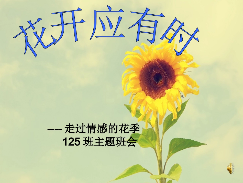 花开应有时班会_第1页