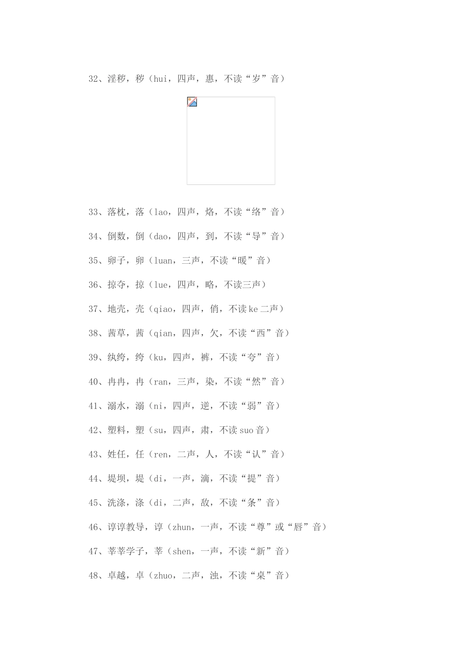 生活中最容易读错的字(收着学学免中枪闹笑话)_第3页