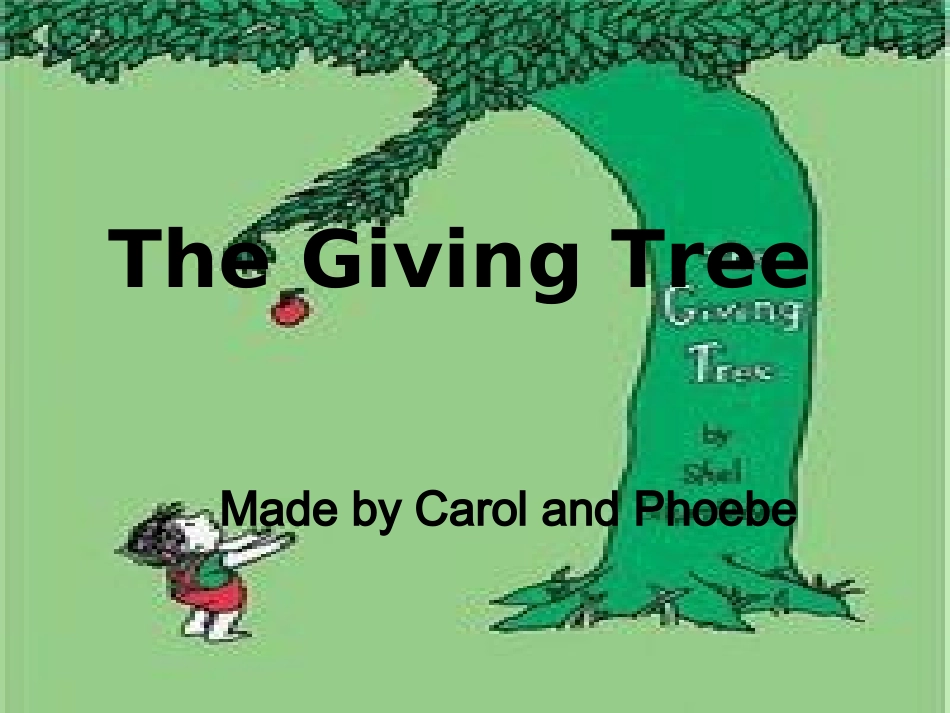 一棵苹果树的情感故事中英文对照版The_Giving_Tree_第1页