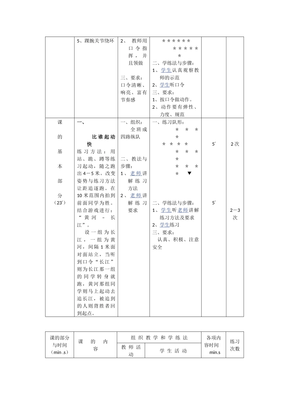体育教案－体育与保健实践课教案_第2页