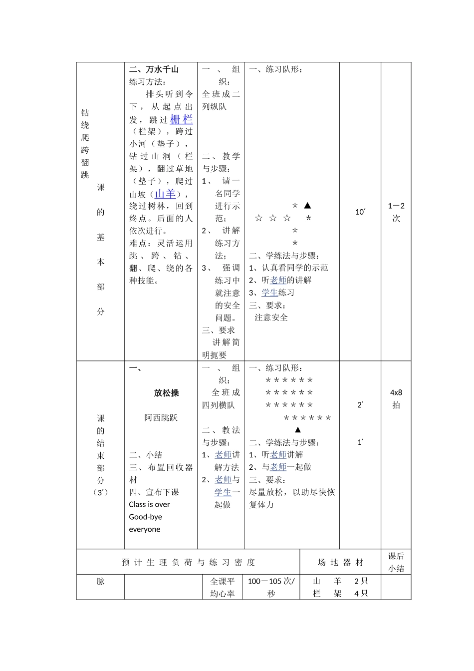 体育教案－体育与保健实践课教案_第3页