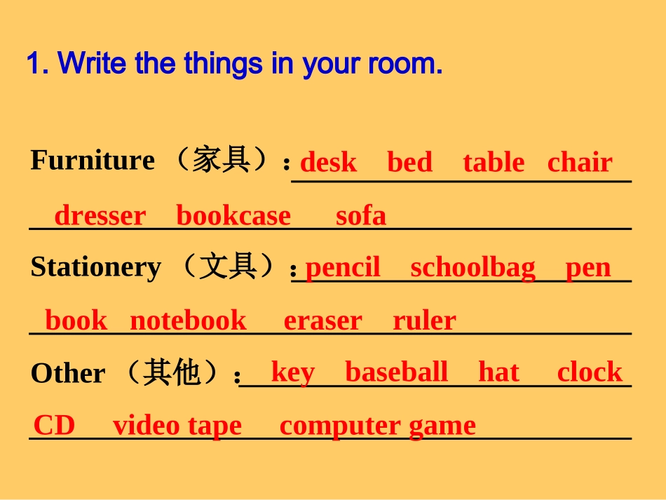 人教版七年级上册unit4课件Selfcheck_第2页
