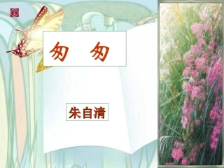 人教新课标六年级语文下册《匆匆10》PPT课件