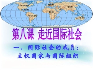 国际社会的主要成员