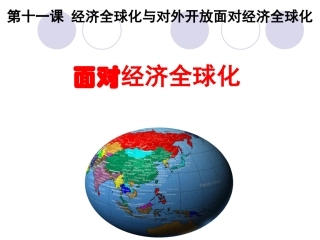 陈海永面对经济全球化