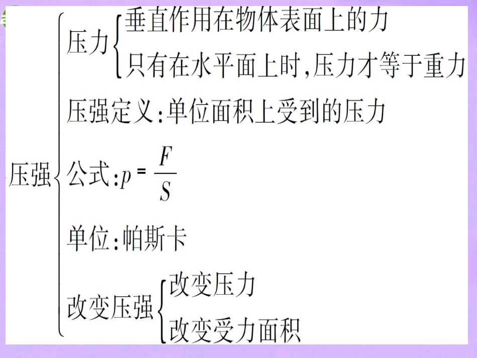 2014年八年级物理下册_第九章_压强复习课件_人教版_第2页